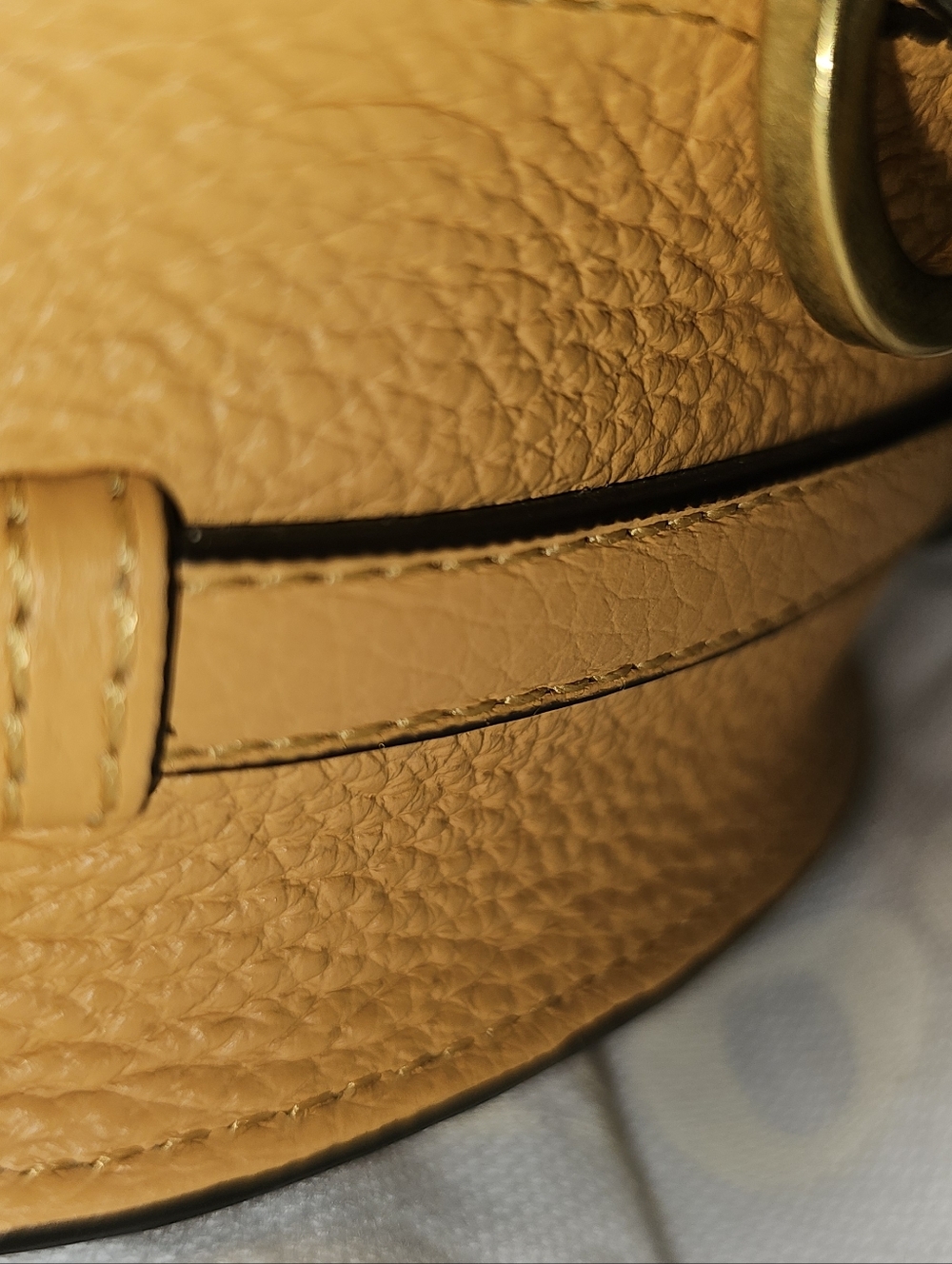 NANO Chloe Mini Marcie Saddle Crossbody Bag in Tan Apricot - Picture 10 of 16